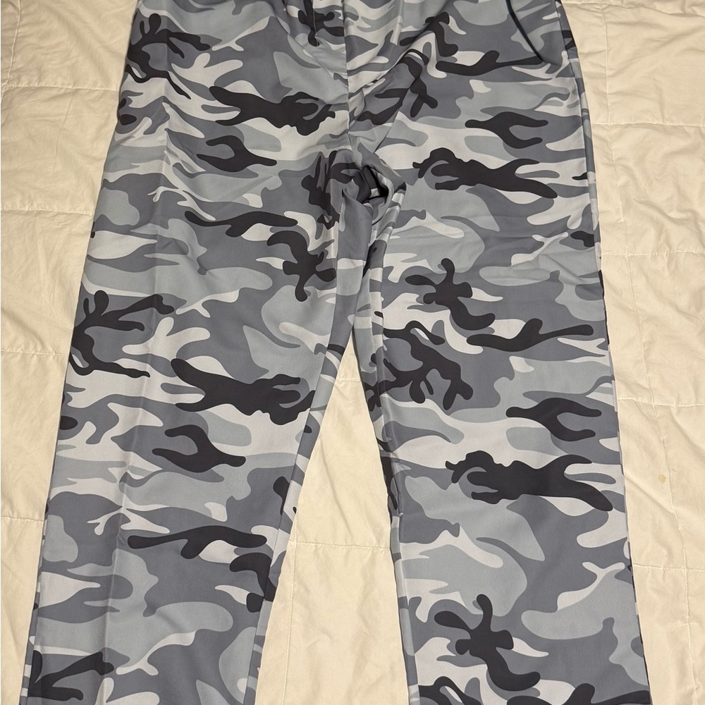 Gray Camouflage Pants